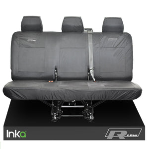 VW Transporter R-Line T6 Shuttle Rear Triple Waterproof Seat Covers Grey