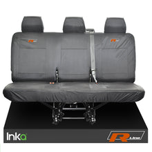 Load image into Gallery viewer, VW Transporter R-Line T6 Shuttle Rear Triple Waterproof Seat Covers Grey
