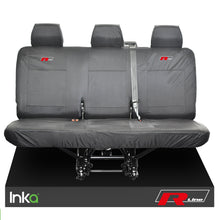 Load image into Gallery viewer, VW Transporter R-Line T6 Shuttle Rear Triple Waterproof Seat Covers Grey

