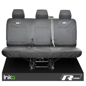 VW Transporter R-Line T6 Shuttle Rear Triple Waterproof Seat Covers Grey