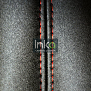 Ford Transit Custom INKA Tailored Front Seat Covers Black OEM Vinyl Matt Leatherette  - MY 2012 onwards Without Embroidery [Choice of 7 Stitch colours]