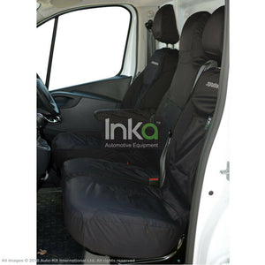 Vauxhall Vivaro B Sportive X82 INKA Front Tailored Waterproof Seat Covers Black