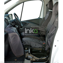 Load image into Gallery viewer, Vauxhall Vivaro B Sportive X82 INKA Front Tailored Waterproof Seat Covers Grey
