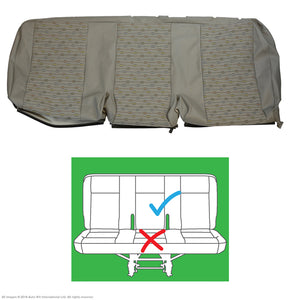 Original VW Transporter T6, T5.1 PLACE Moonrock Grey Leatherette Front & Rear Seat Covers